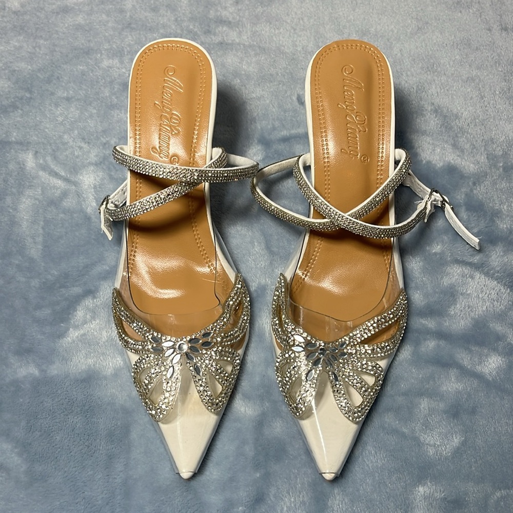 Silver Women's Formal Heels - Picture 8 of 9